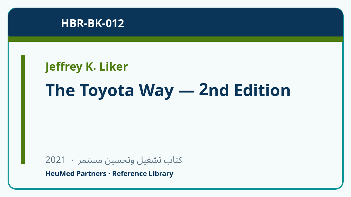 The Toyota Way — 2nd Edition